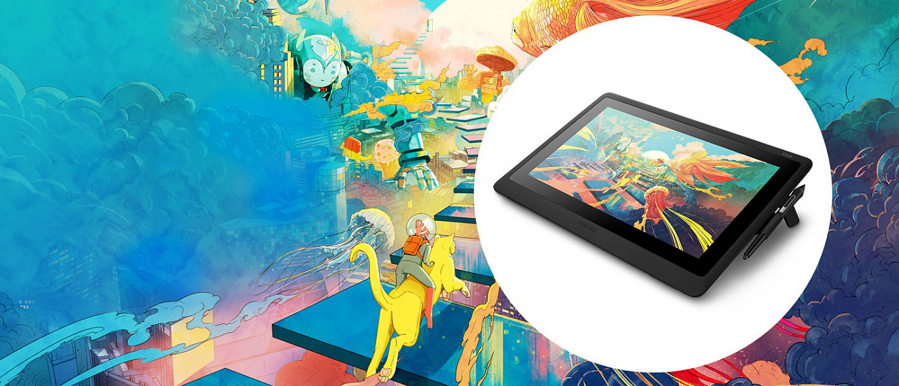 Монитор-планшет Wacom Cintiq 16 DTK1660K0B (Black) купить в интернет-магазине icover
