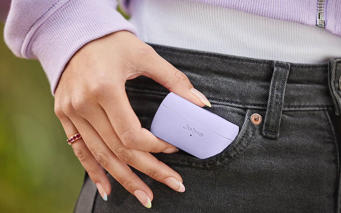 Беспроводные наушники Jabra Elite 3 100-91410002-60 (Lilac) купить в интернет-магазине icover