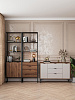 Стеллаж лофт RIDBERG DENVER модуль 3 (Dark Oak/Black) купить в интернет-магазине icover