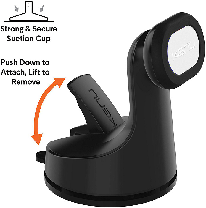 Автомобильный держатель Kenu Airbase Magnetic Premium Suction Mount AB2-KK-NA (Black) купить в интернет-магазине icover
