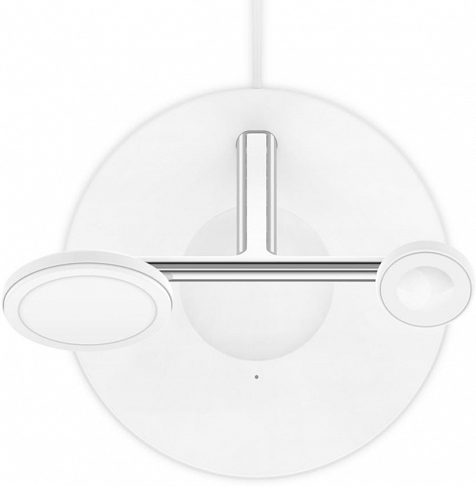 Беспроводное зарядное устройство Belkin MagSafe 3-in-1 Wireless Charger WIZ009vfWH (White) купить в интернет-магазине icover