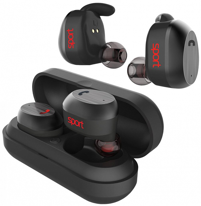 Беспроводные наушники Elari NanoPods Sport (Black) купить в интернет-магазине icover
