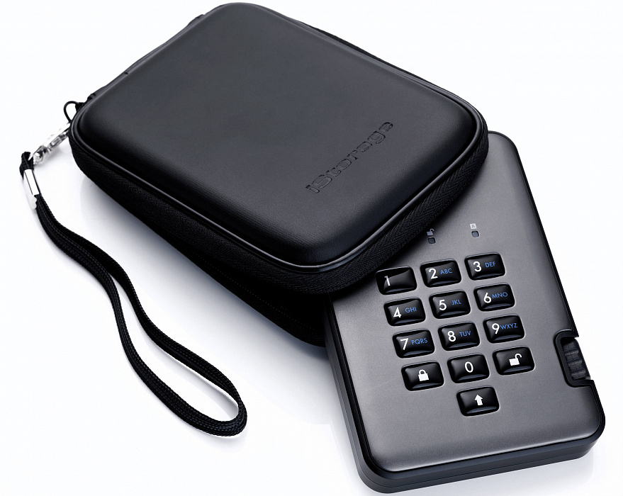 Внешний диск iStorage DiskAshur Pro 2 128Gb IS-DAP2-256-SSD-128-C-G (Graphite) купить в интернет-магазине icover