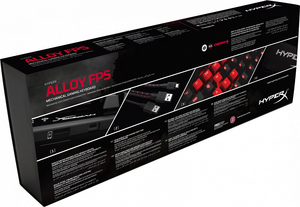 Игровая клавиатура Kingston HyperX Alloy FPS Cherry MX HX-KB1RD1-RU/A5 (Black) купить в интернет-магазине icover