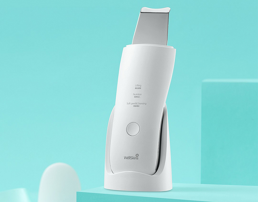 Аппарат для чистки лица Xiaomi WellSkins Ultrasonic Skin Scrubber WX-CJ101 (White) купить в интернет-магазине icover