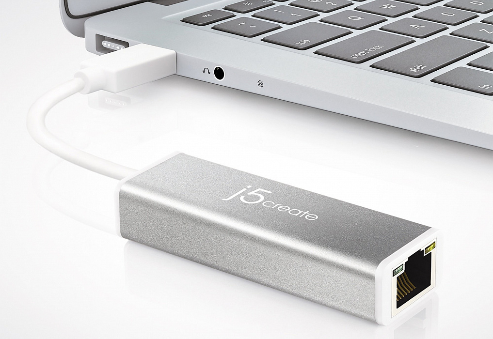 Переходник j5create JUE130 USB 3.0 to Gigabit Ethernet (Silver) купить в интернет-магазине icover