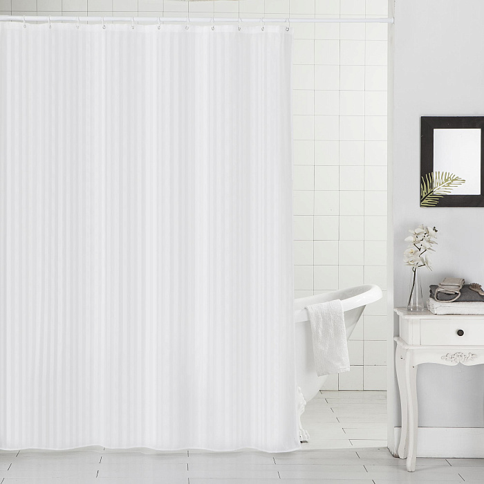 Штора для ванной комнаты Ridberg 180 x 200 см (White) купить в интернет-магазине icover
