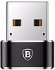 Переходник Baseus USB-C/USB Adapter CAAOTG-01 (Black) купить в интернет-магазине icover
