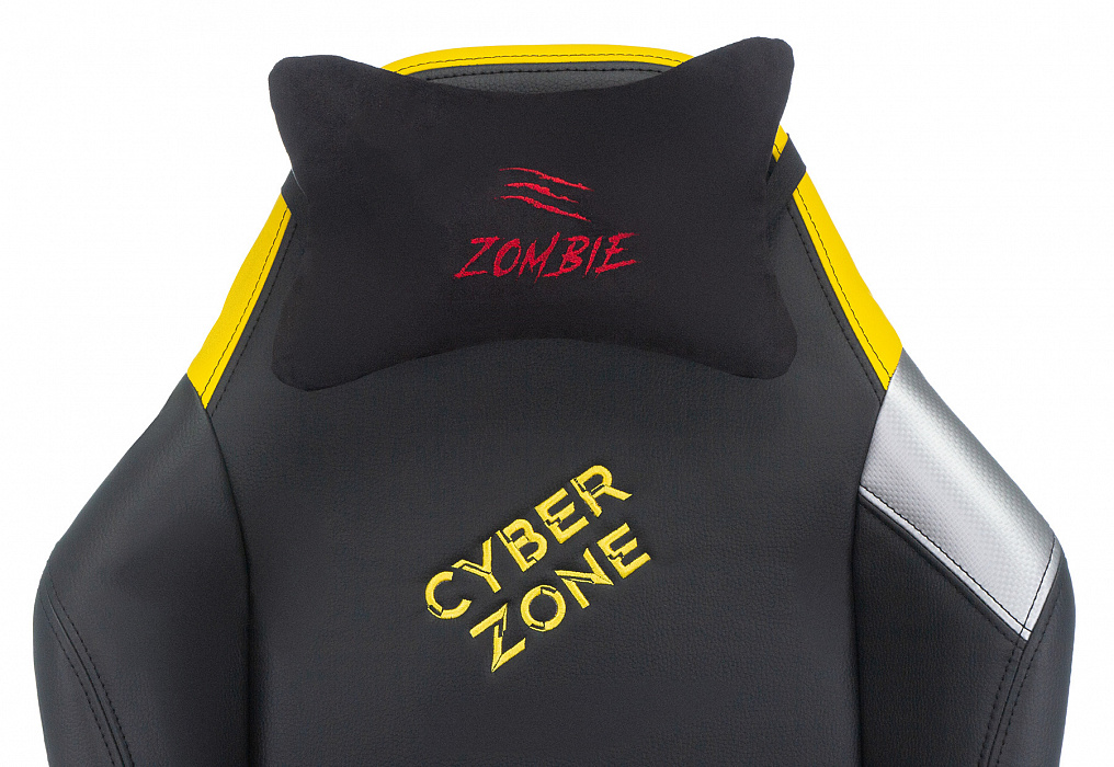 Игровое кресло Бюрократ Zombie HERO CYBERZONE PRO (Black/Yellow) купить в интернет-магазине icover