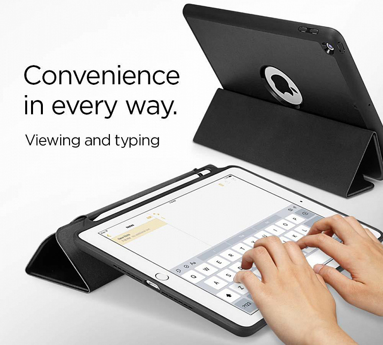 Чехол Spigen Smart Fold 2 (053CS23991) для iPad 9.7" (Black) купить в интернет-магазине icover