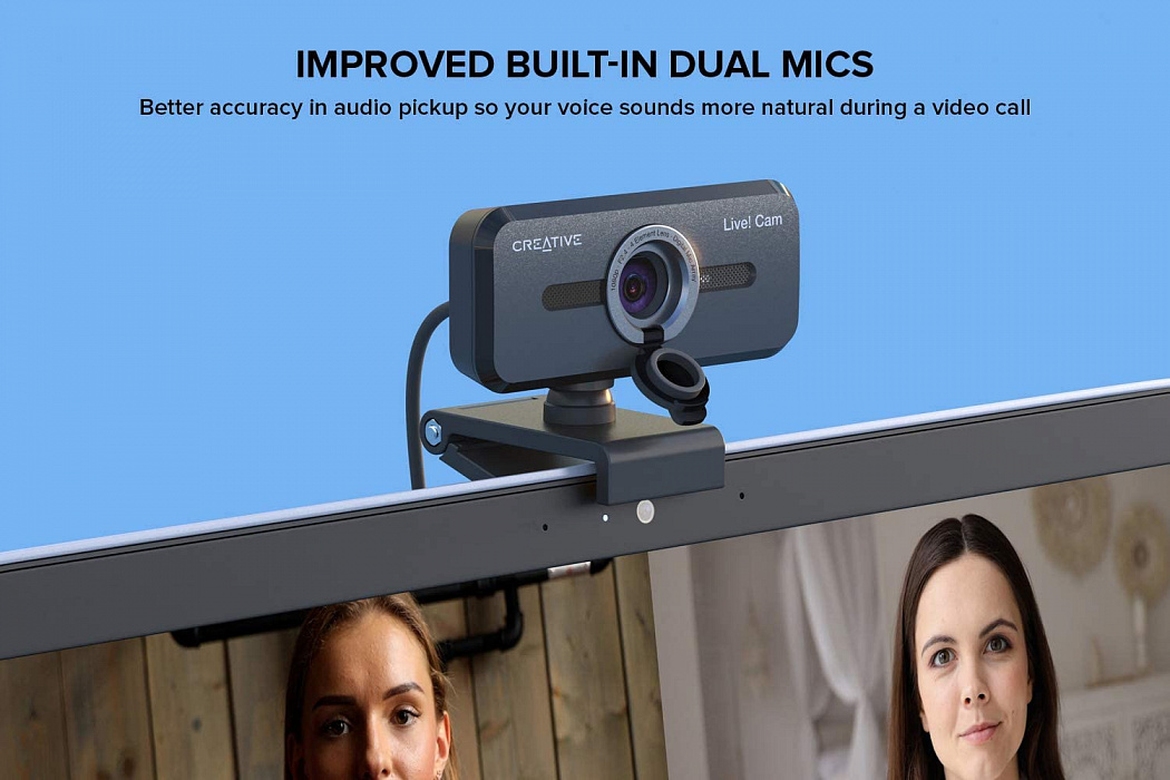 Веб-камера Creative Live Cam Sync V2 (Black) купить в интернет-магазине icover