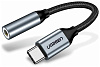 Адаптер Ugreen AV142 3.5mm/USB-C F/M (Grey) купить в интернет-магазине icover
