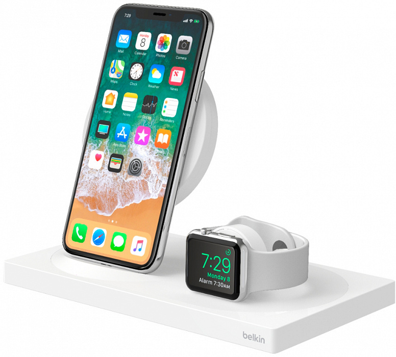 Беспроводная док-станция Belkin BoostUp для iPhone/Apple Watch (White) купить в интернет-магазине icover