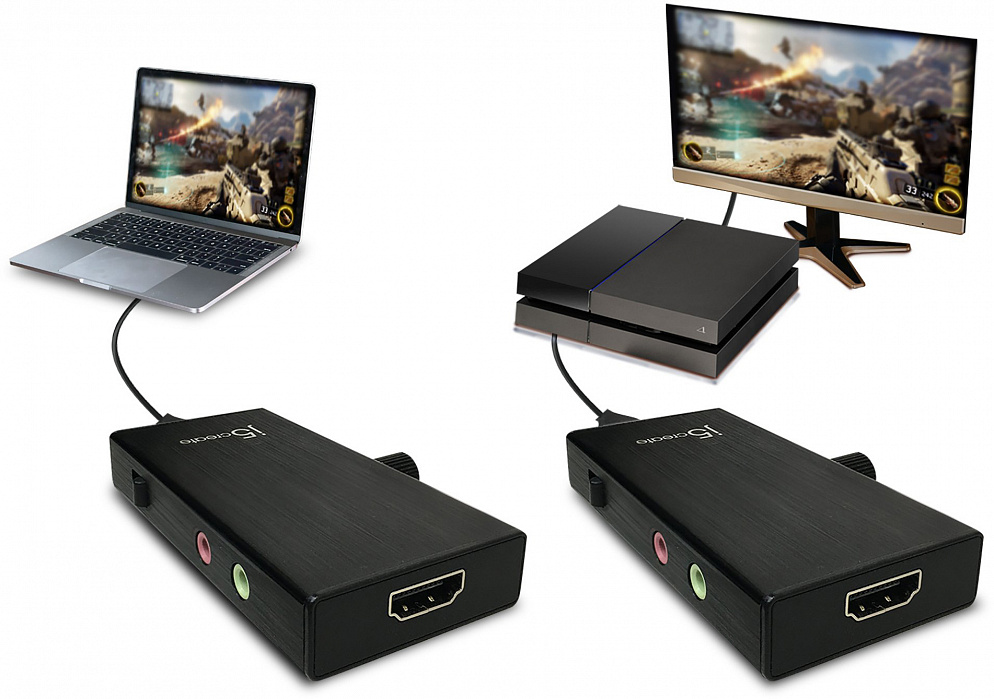 Внешняя карта видеозахвата j5create Live Capture UVC HDMI to USB-C (JVA02) купить в интернет-магазине icover