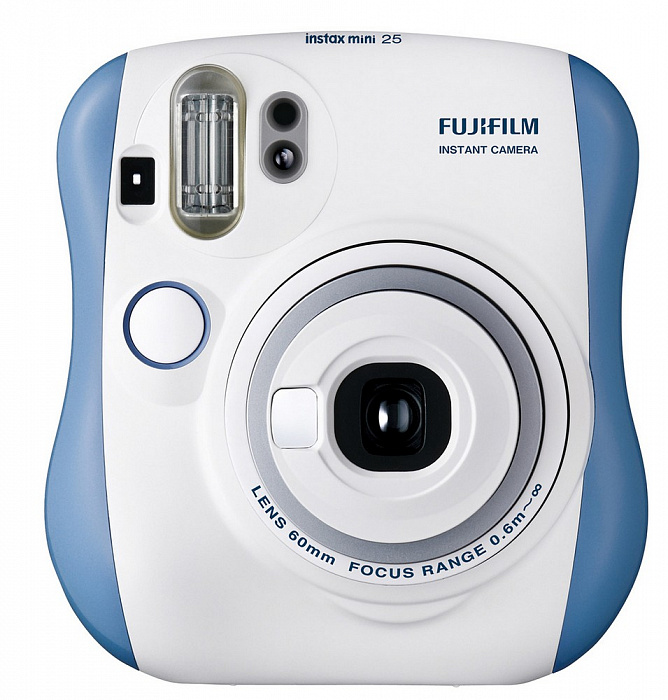 Fujifilm Instax Mini 25 - фотоаппарат мгновенной печати (Blue) купить в интернет-магазине icover