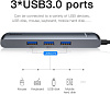 USB-концентратор Baseus Mechanical eye Six-in-one CAHUB-J0G (Grey) купить в интернет-магазине icover