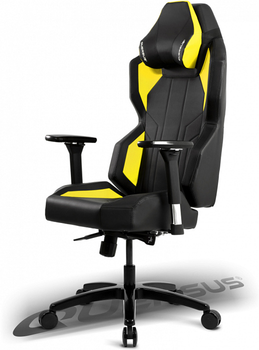 Игровое кресло Quersus Geos G702/XY (Black/Yellow) купить в интернет-магазине icover