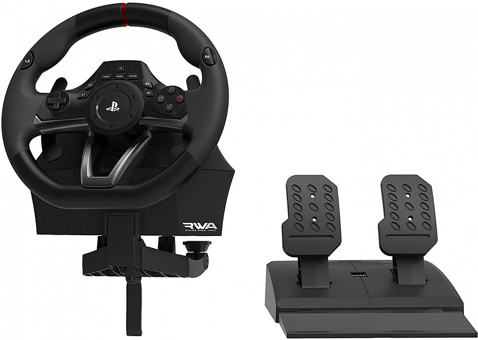 Hori Racing Wheel Apex (PS4-052E) - руль для Sony PlayStation 3/4 (Black) купить в интернет-магазине icover