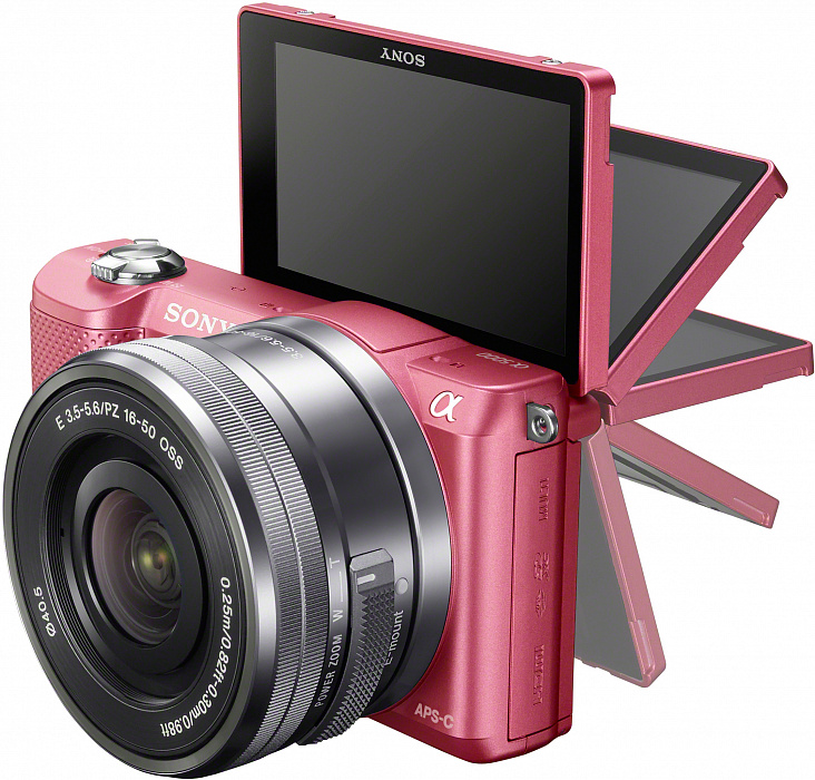 Фотоаппарат Sony Alpha A5000 Kit 16-50 mm (ILCE-5000LP) Pink купить в интернет-магазине icover