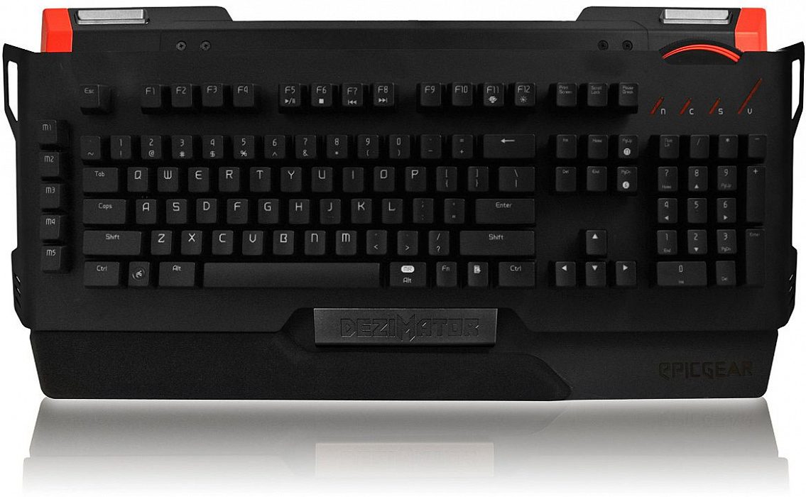 EpicGear DeziMator Cherry MX Brown (EGKDM1-OBRB-AMSG) - игровая клавиатура (Black/Red) купить в интернет-магазине icover