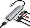USB-концентратор Satechi Slim Multi-Port V2 (ST-SCMA2M) Type-C 4K (Space Gray) купить в интернет-магазине icover