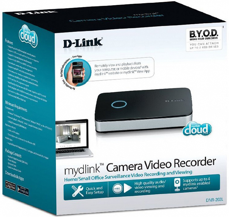D-Link DNR-202L - сетевой видеорегистратор (Black) купить в интернет-магазине icover