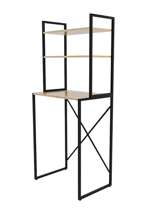 Стеллаж лофт над стиральной машинкой RIDBERG ATLANTA (Oak/Black) купить в интернет-магазине icover
