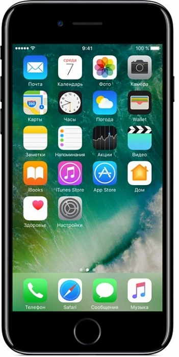 Смартфон Apple iPhone 7 128Gb (Jet Black) купить в интернет-магазине icover