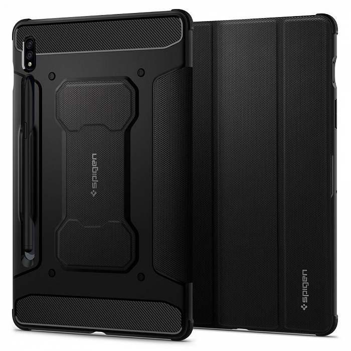 Чехол Spigen Rugged Armor Pro (ACS01604) для Samsung Galaxy Tab S7 (Black) купить в интернет-магазине icover