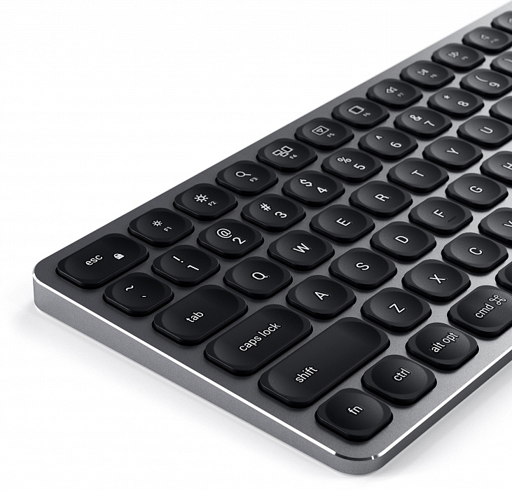 Беспроводная клавиатура Satechi Aluminium Bluetooth (ST-AMBKM-RU) русская раскладка (Space Gray) купить в интернет-магазине icover
