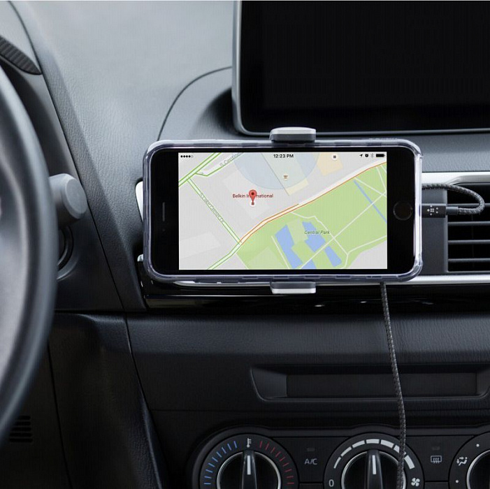 Автомобильный держатель Belkin Car Vent Mount V2 (F7U017BT) для смартфонов (Silver/Black) купить в интернет-магазине icover