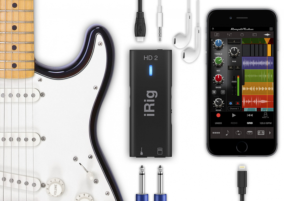 Аудио интерфейс IK Multimedia iRig HD 2 (A067185) для гитары (Black) купить в интернет-магазине icover
