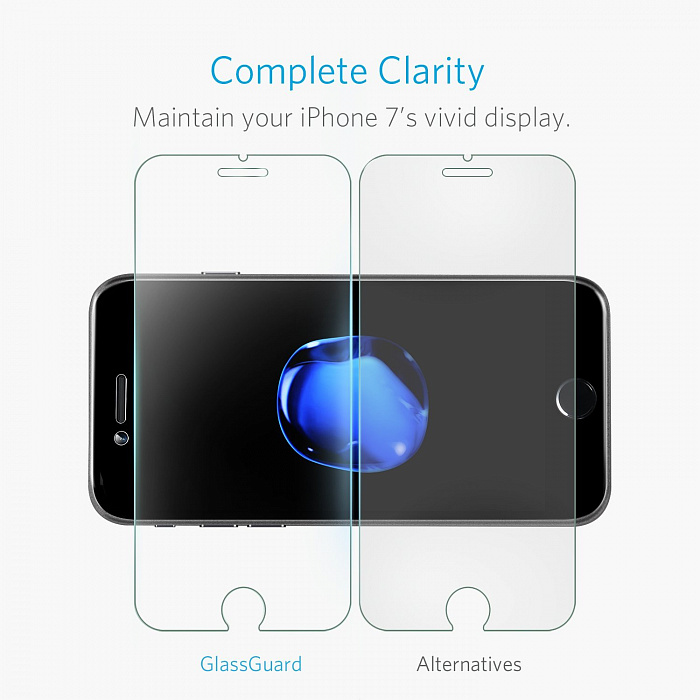 Защитное стекло Anker 9H GlassGuard Protector (A7472H01) для iPhone 7 Plus (Clear) купить в интернет-магазине icover