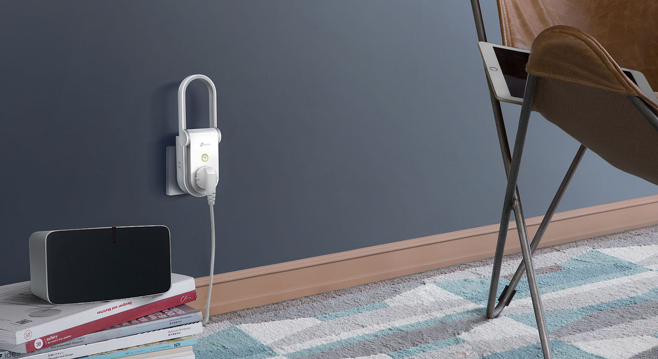 Умная розетка с усилителем Wi-Fi сигнала TP-LINK RE270K (White) купить в интернет-магазине icover