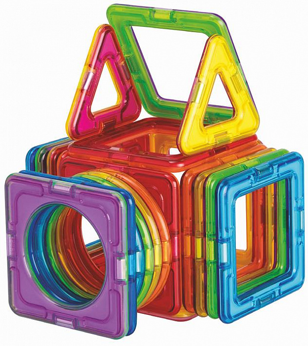 Магнитный конструктор Magformers Basic Plus 30 Set (715015) купить в интернет-магазине icover