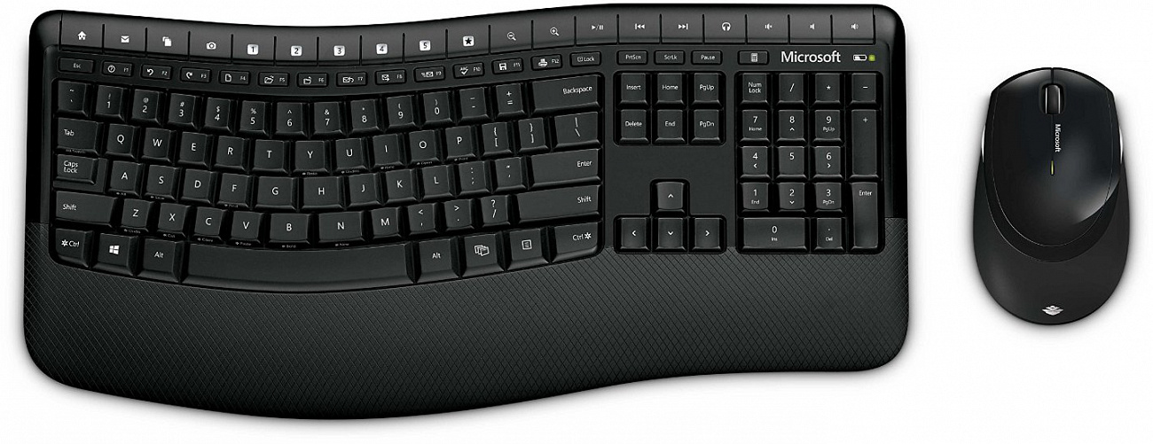 Microsoft Wireless Comfort Desktop 5000 (CSD-00017) - беспроводные клавиатура и мышь (Black) купить в интернет-магазине icover