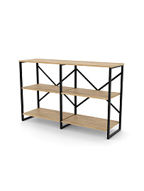 Купить стеллаж двойной лофт низкий ridberg chicago 3 полки (oak/black) в Москве. В нашем каталоге интернет-магазина icover.ru вы можете ознакомиться с ценами, подробным описанием, фотографиями и техническими характеристиками. Низкие цены. Высокое качество. Доставка по России. Заказать товары по телефону +7(495)229-39-50 Стеллаж двойной лофт низкий RIDBERG CHICAGO 3 полки (Oak/Black) купить в интернет-магазине icover