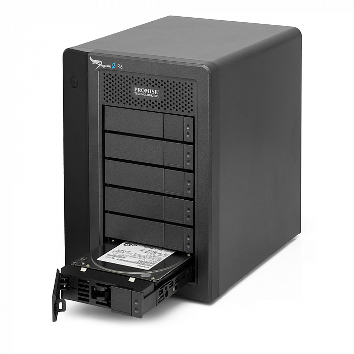 Promise Pegasus 2 R6 with 6 x 2TB SATA HDD incl Thunderbolt cable - 12TB (F40SR6R02100000) купить в интернет-магазине icover