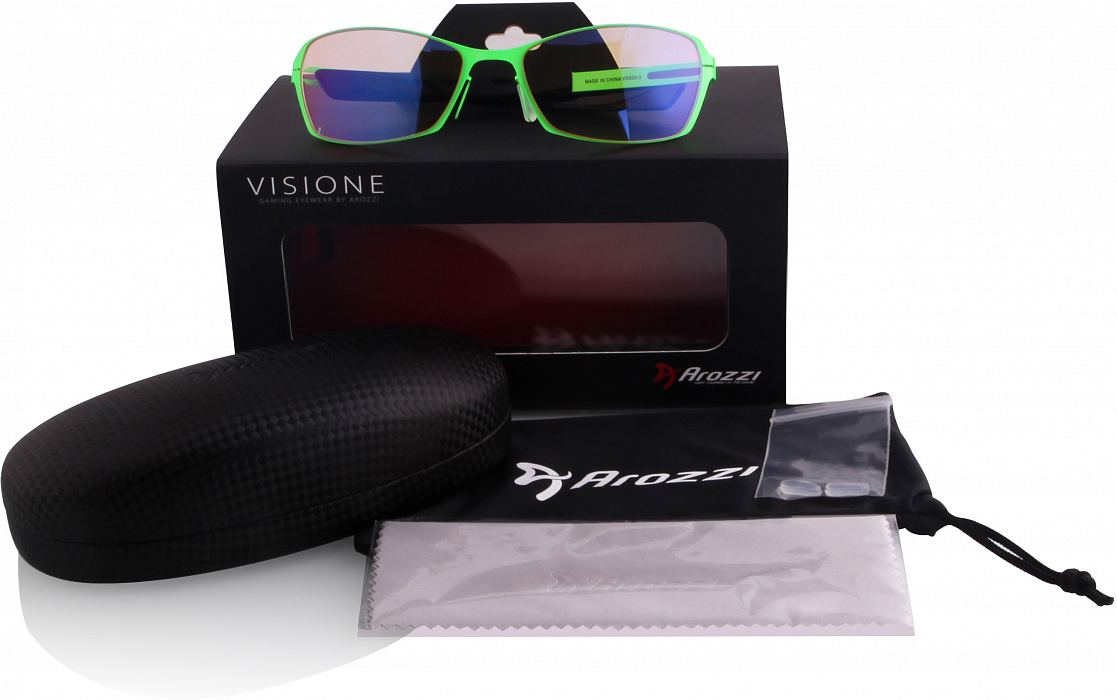 Очки для компьютера Arozzi Visione VX-500 (Green) купить в интернет-магазине icover