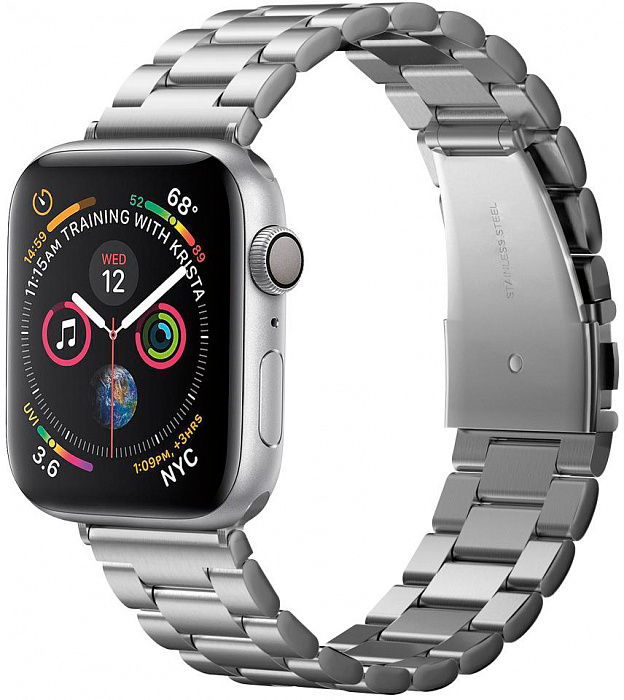 Ремешок Spigen Modern Fit (062MP25404) для Apple Watch Series SE/6/2/3/4/5 42/44 mm (Silver) купить в интернет-магазине icover