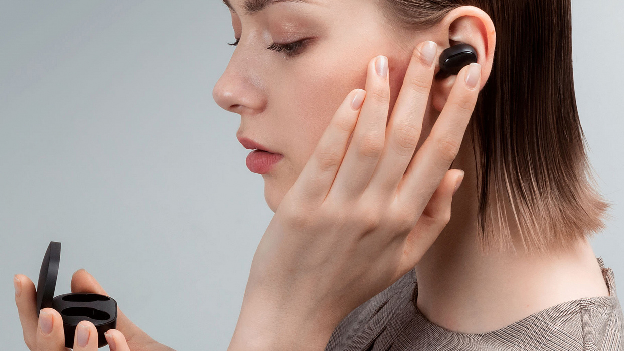 Беспроводные наушники Xiaomi Redmi AirDots (Black) купить в интернет-магазине icover