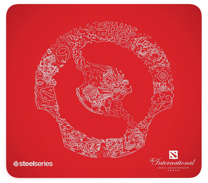 Коврик для мыши SteelSeries QcK Dota 2 TI9 Edition L (Red) купить в интернет-магазине icover