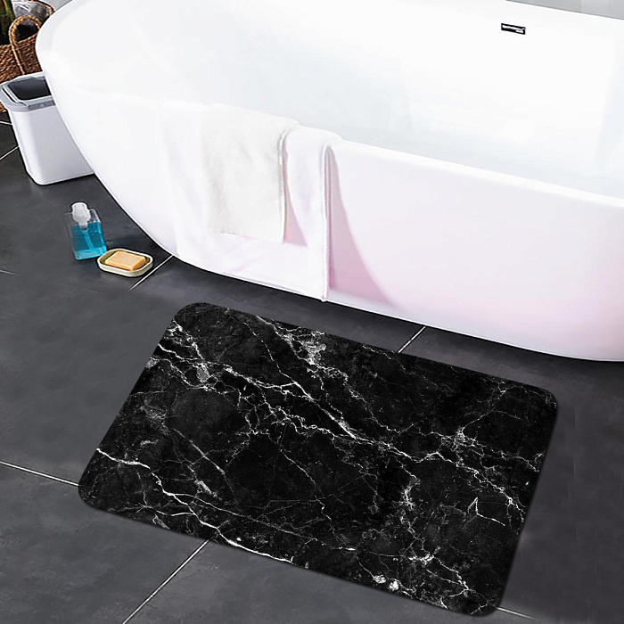 Коврик для ванной Ridberg Marble 50*80 см (Black) купить в интернет-магазине icover