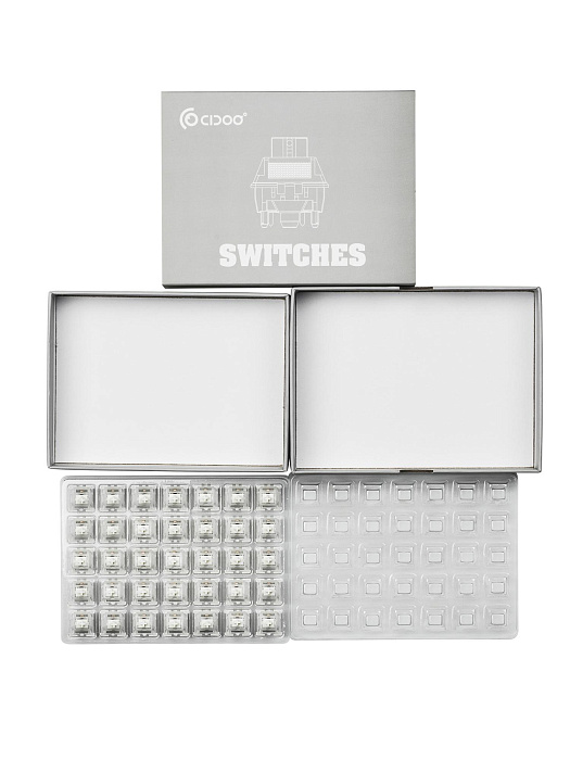 Набор механических переключателей CIDOO Pearl Switch 35 шт (White) купить в интернет-магазине icover