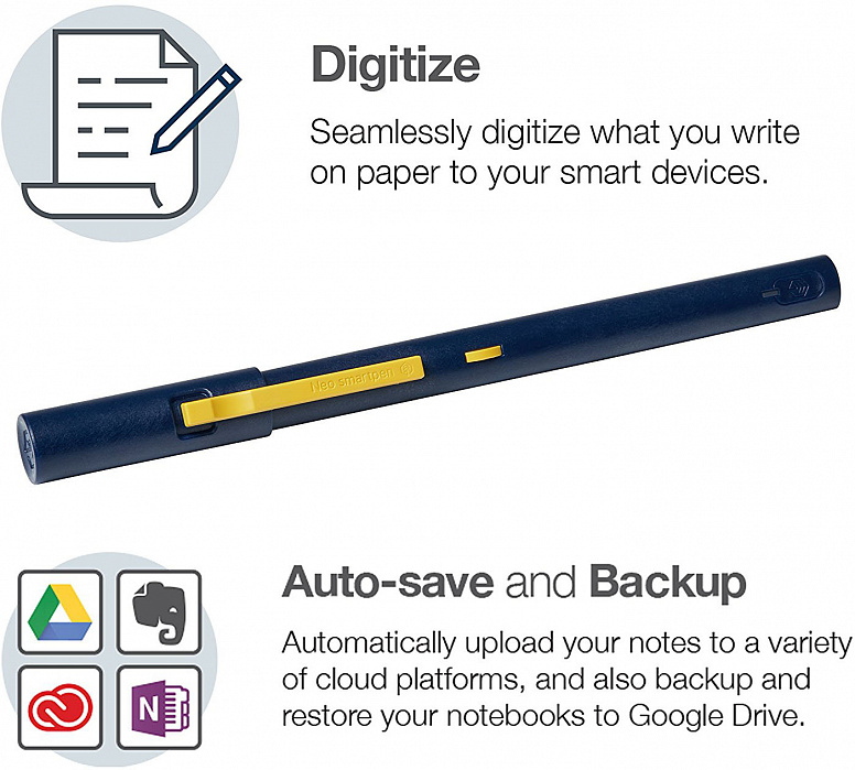 Neo SmartPen смарт-ручка Neo SmartPen M1 (Navy) купить в интернет-магазине icover