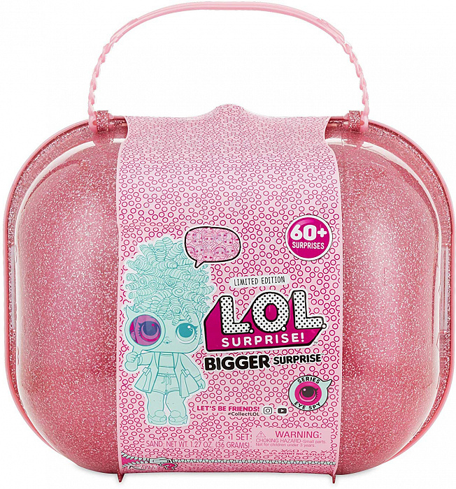 Кукла-сюрприз LoL Bigger Surprise 60+ (Pink) купить в интернет-магазине icover