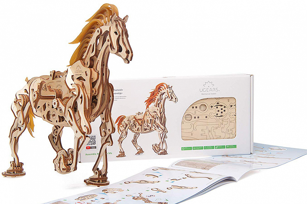 3D-пазл UGears Конь-Механоид (70054) купить в интернет-магазине icover