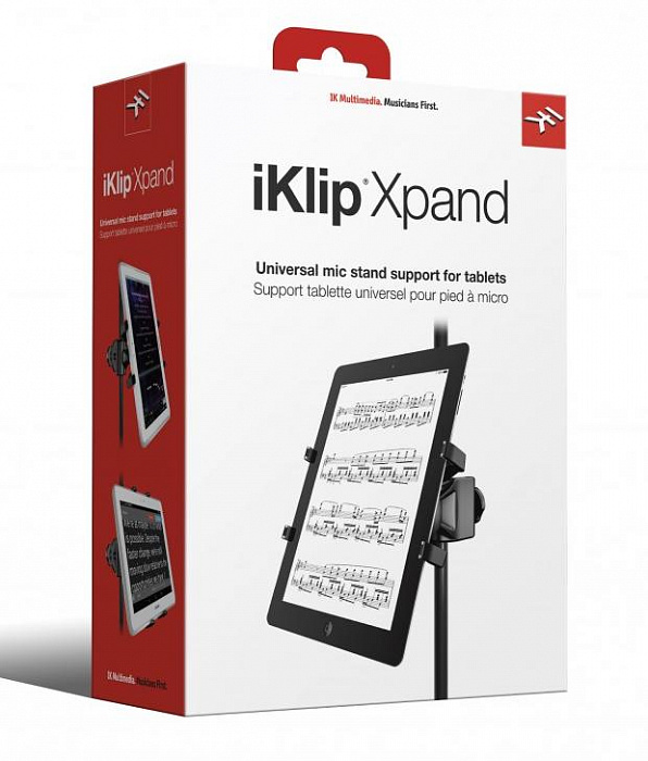 Регулируемый держатель IK Multimedia iKlip Xpand IP-IKLIP-XPAND-IN для планшета (Black) купить в интернет-магазине icover
