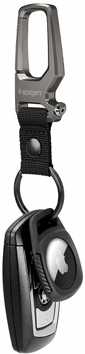 Чехол-держатель Spigen Rugged Armor (AMP01565) для Apple AirTag (Black) купить в интернет-магазине icover