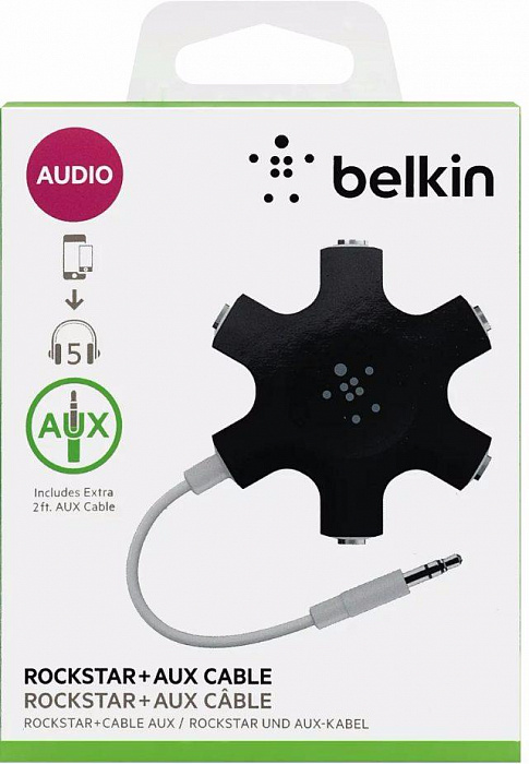 Разветвитель для наушников Belkin RockStar F8Z274BTBLK (Black) купить в интернет-магазине icover